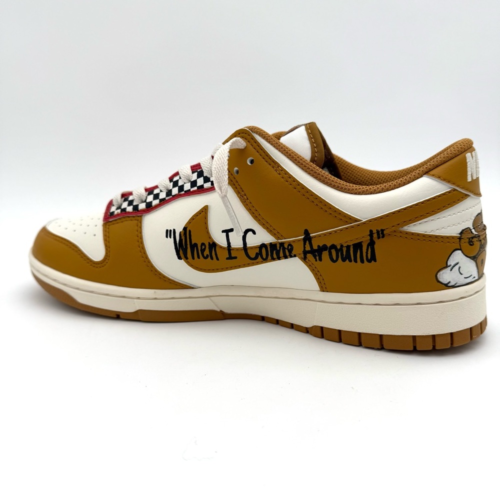 NIB NWT New Nike Dunk Low Retro Men's 10.5 Custom Green Day Dookie Shoes Kicks - Picture 8 of 11